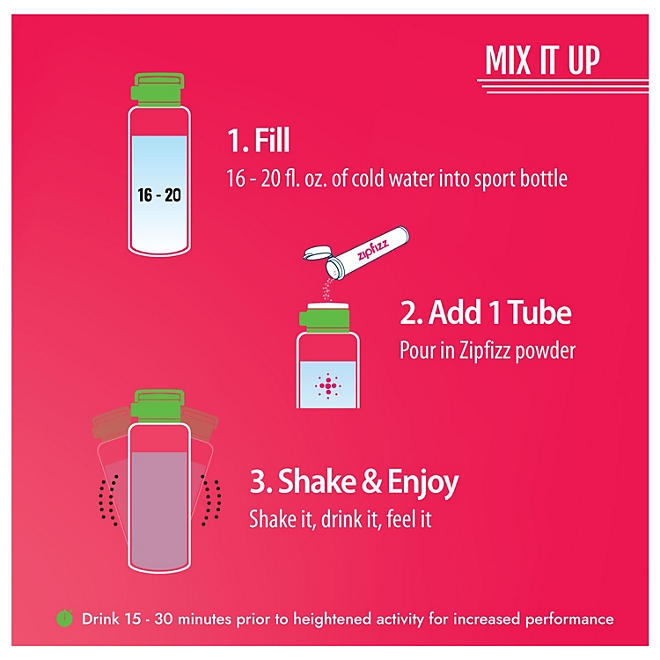 Zipfizz Energy Multi-Vitamin Hydration Drink Mix, Pink Grapefruit, 20 ct. - Image 7