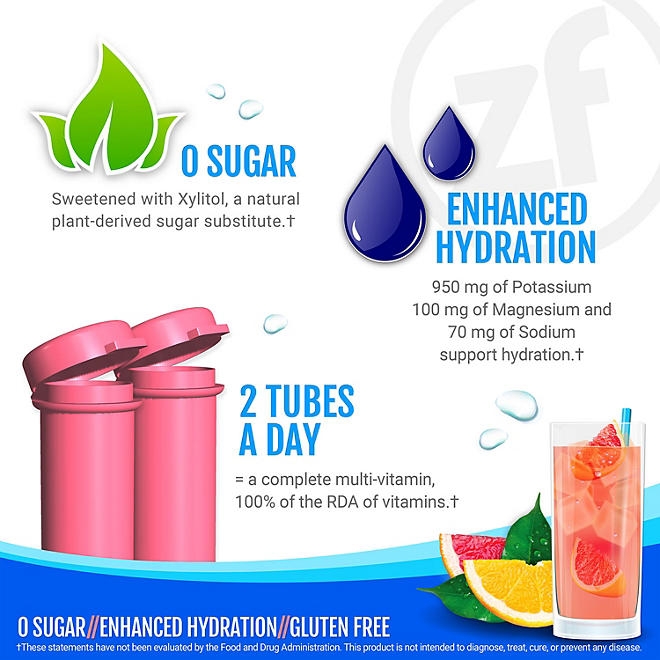 Zipfizz Energy Multi-Vitamin Hydration Drink Mix, Pink Grapefruit, 20 ct. - Image 8