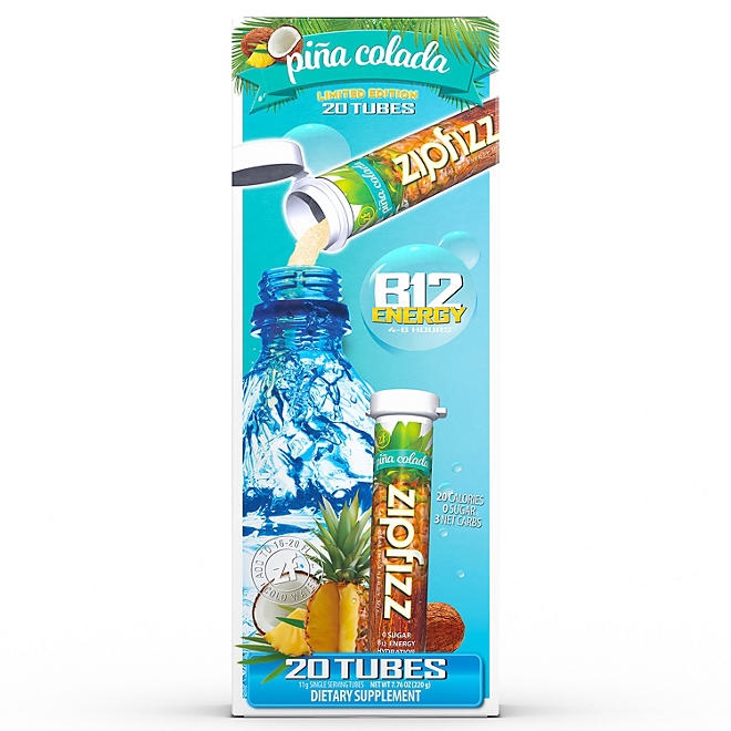 Zipfizz Energy Multi-Vitamin Hydration Drink Mix, Pina Colada, 20 ct. - Image 2