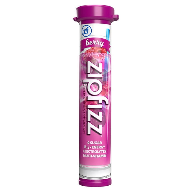 Zipfizz Energy Multi-Vitamin Hydration Drink Mix, Berry, 20 ct. - Image 4