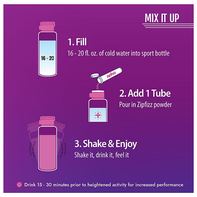 Zipfizz Energy Multi-Vitamin Hydration Drink Mix, Berry, 20 ct. - Image 7