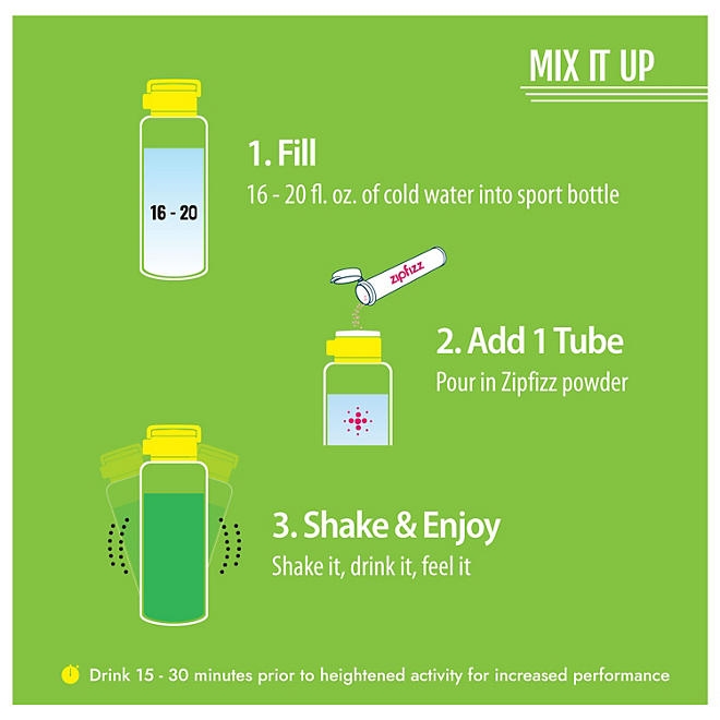 Zipfizz Energy Multi-Vitamin Hydration Drink Mix, Limon, 20 ct. - Image 7