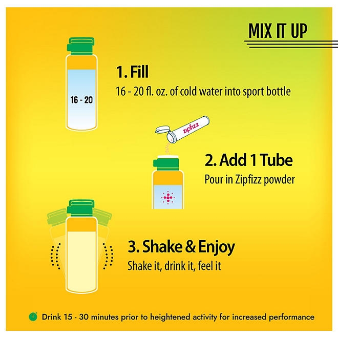 Zipfizz Energy Multi-Vitamin Hydration Drink Mix, Citrus, 20 ct. - Image 7