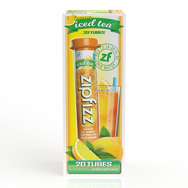 Zipfizz Energy Multi-Vitamin Hydration Drink Mix, Lemon Iced Tea, 20 ct. - Image 2