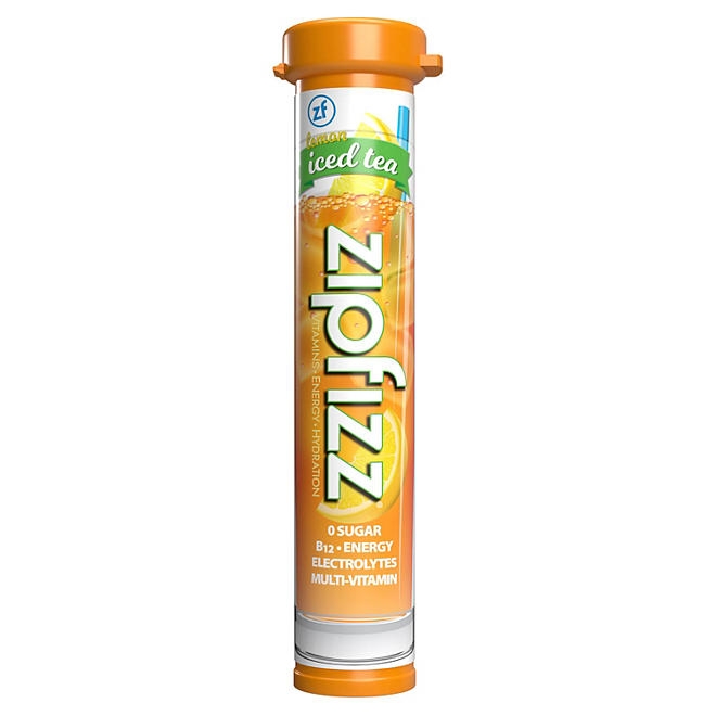 Zipfizz Energy Multi-Vitamin Hydration Drink Mix, Lemon Iced Tea, 20 ct. - Image 4