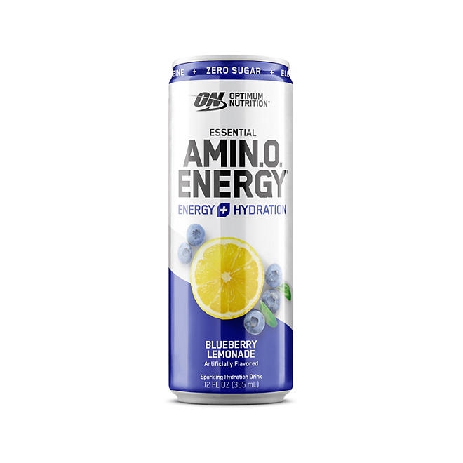 Optimum Nutrition Essential Amino Energy + Electrolytes Sparkling Hydration Drink, Blueberry Lemonade 12 ct. - Image 8