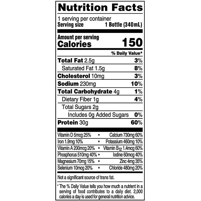 Fairlife Nutrition Plan 30g Protein Shake, Chocolate, 11.5 fl. oz., 12 pk. - Image 3