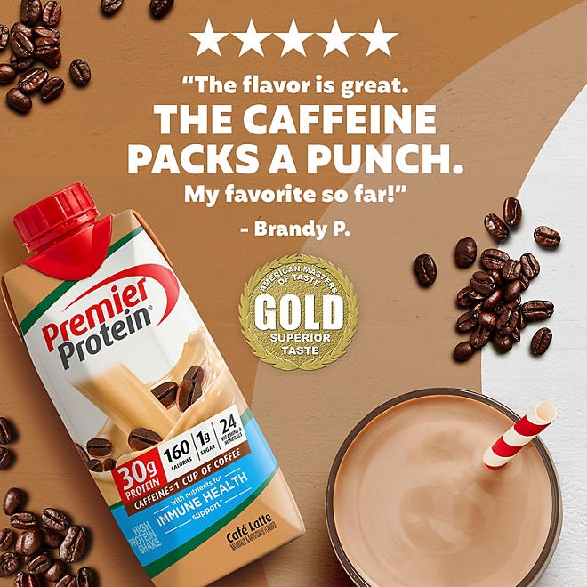 Premier Protein 30g High Protein Shake, Café Latte 11 fl. oz., 15 pk. - Image 4