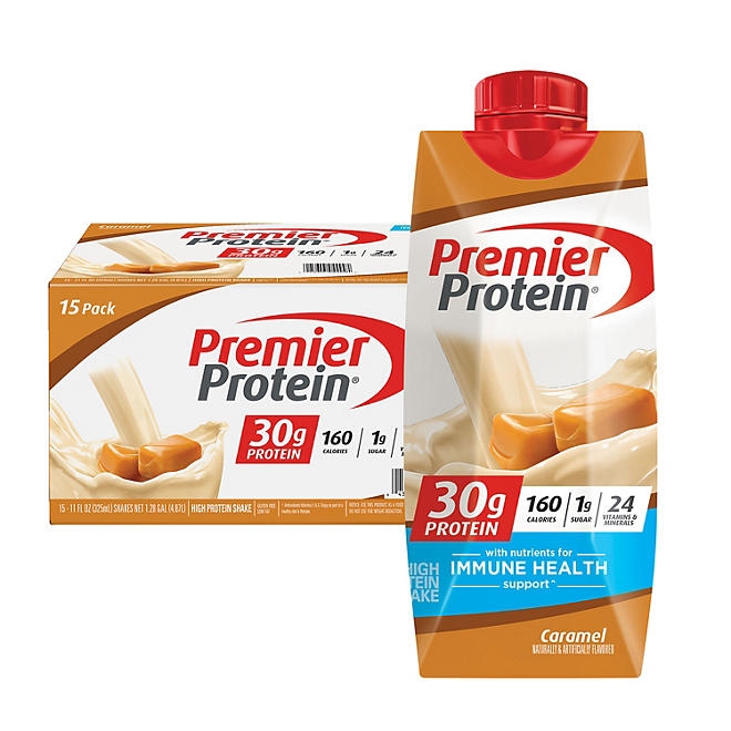 Premier Protein 30g High Protein Shake, Caramel 11 fl. oz., 15 pk. - Image 2