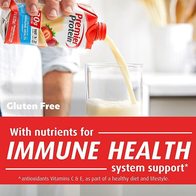 Premier Protein 30g High Protein Shake, Strawberries & Cream 11 fl. oz., 15 pk. - Image 4