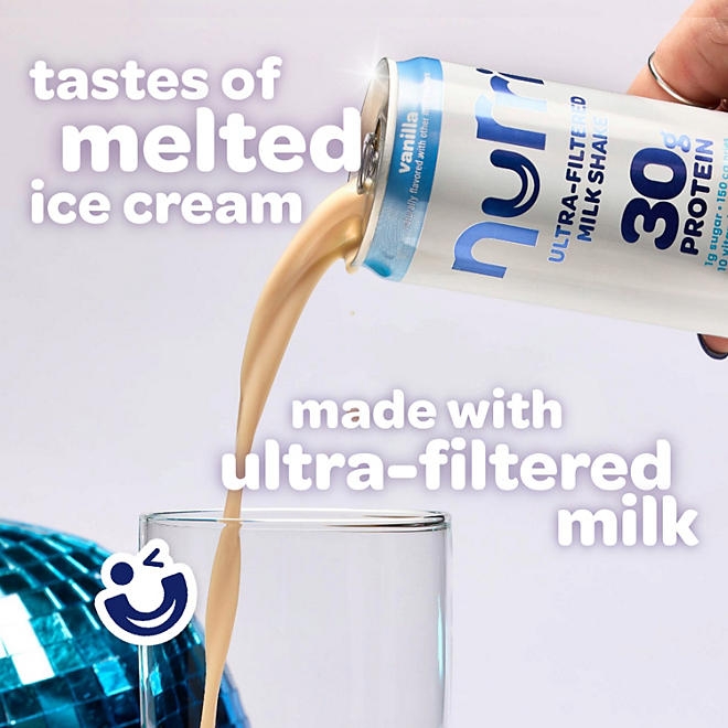 Nurri 30g Protein Vanilla Milk Shake 11 fl. oz., 12 pk. - Image 5
