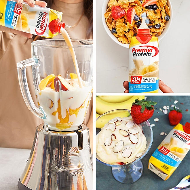 Premier Protein 30g High Protein Shake, Bananas & Cream 11 fl. oz., 15 pk. - Image 7