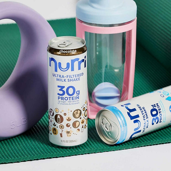 Nurri 30g Protein Chocolate Milk Shake 11 fl. oz., 12 pk. - Image 9