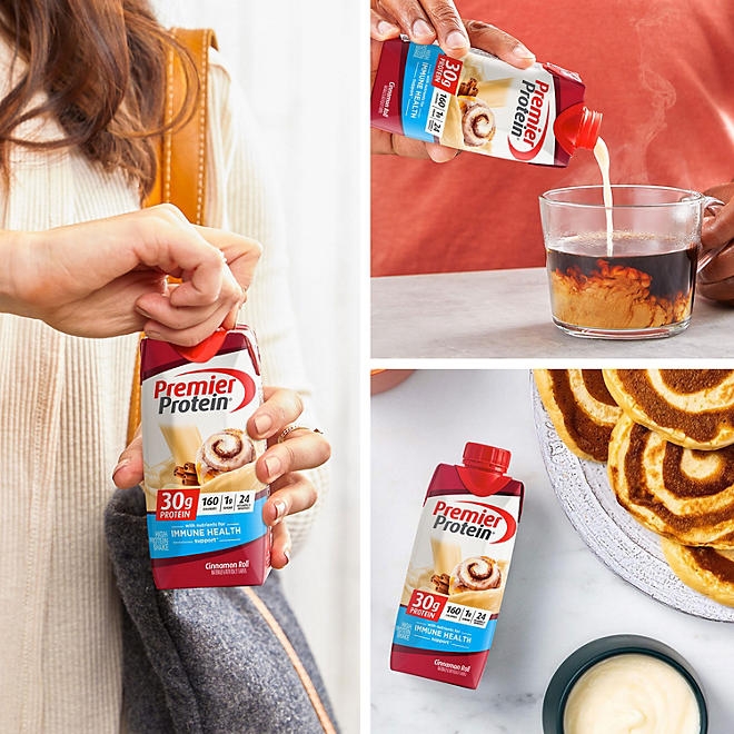 Premier Protein 30g High Protein Shake, Cinnamon Roll 11 fl. oz., 15 pk. - Image 7