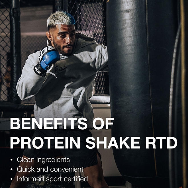 RAW Protein 30g Protein Shake, Chocolate, 12 ct. - Image 5