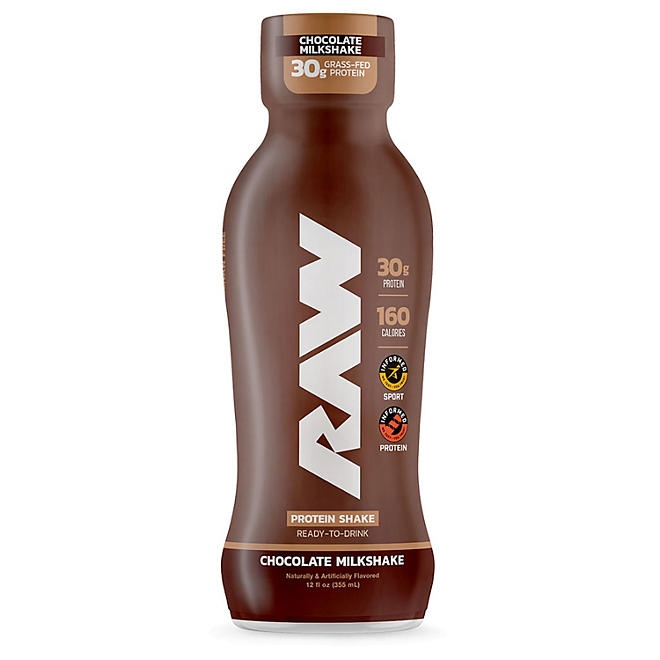 RAW Protein 30g Protein Shake, Chocolate, 12 ct. - Image 7