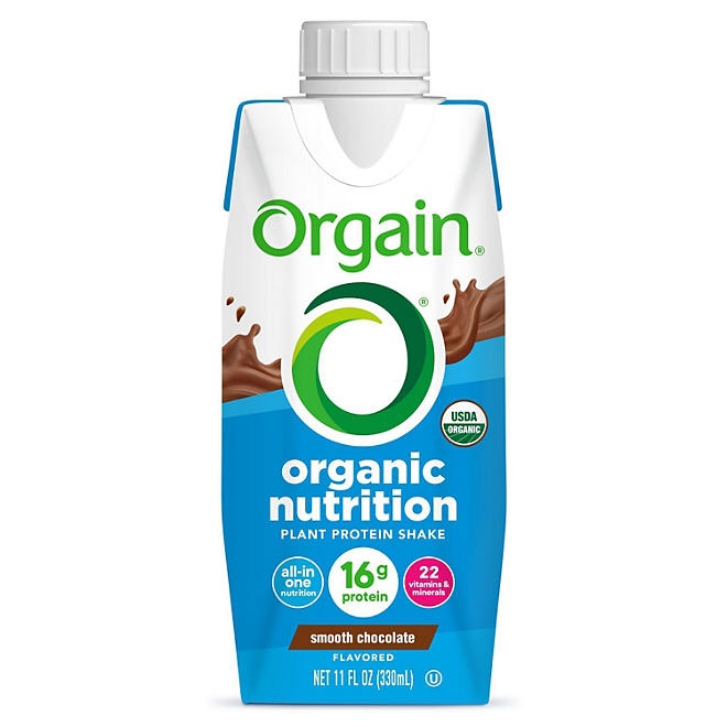 Orgain Organic Nutrition Vegan All-in-One Protein Plant Based RTD Shake, Smooth Chocolate 12 ct. - Image 4