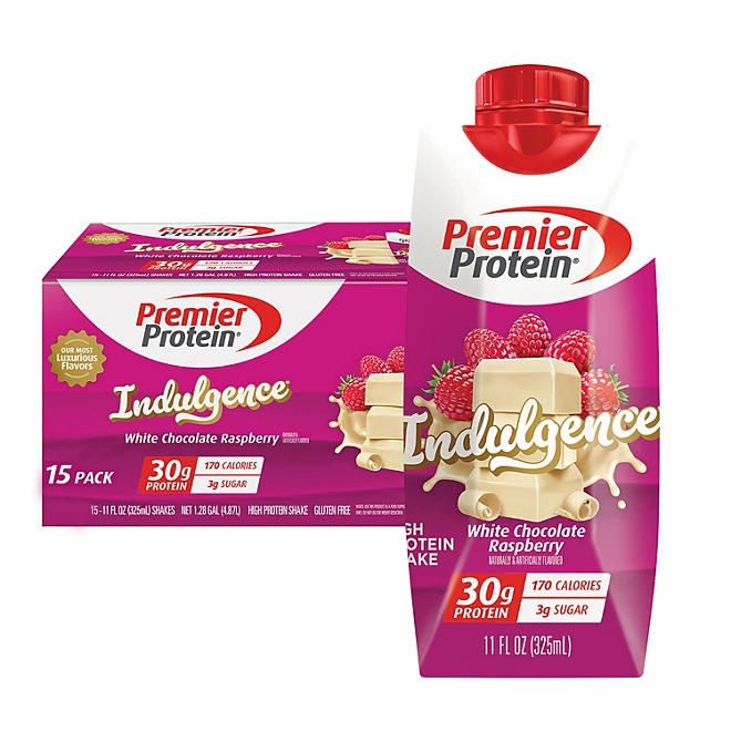 Premier Protein 30g High Protein Shake, Indulgence White Chocolate Raspberry 11 fl. oz., 15 pk. - Image 2