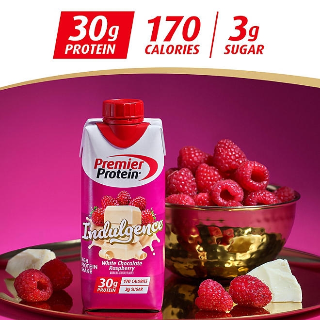 Premier Protein 30g High Protein Shake, Indulgence White Chocolate Raspberry 11 fl. oz., 15 pk. - Image 4