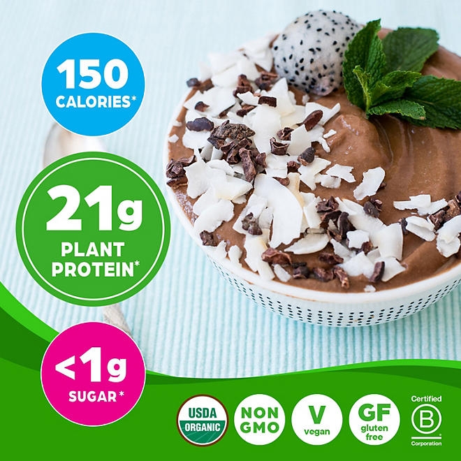 Orgain Organic 21g Plant-Based Protein Powder, Creamy Chocolate Fudge 2.74 lbs. - Image 5