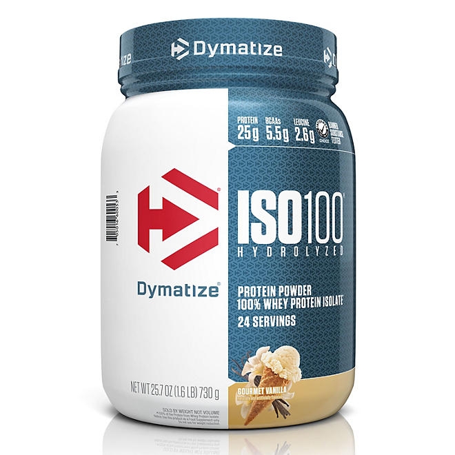 Dymatize ISO100 Hydrolyzed 25g 100% Whey Protein Powder, Gourmet Vanilla 1.6 lbs. - Image 2