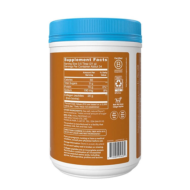 Vital Proteins Collagen Peptides Powder, Salted Caramel, 1.6 lbs. - Image 10