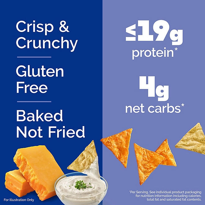 Quest Tortilla Style 18-19g Protein Chip Variety Pack, Nacho Cheese & Ranch, 14 ct. - Image 5