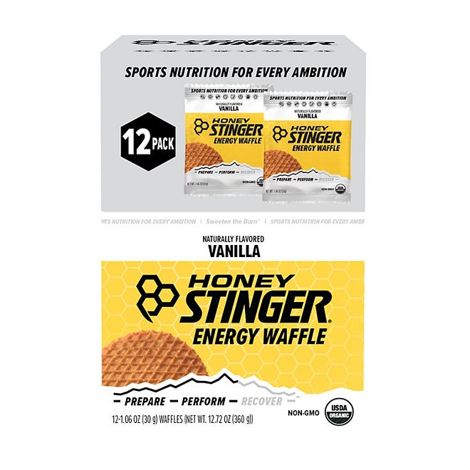 Honey Stinger Vanilla Waffle Organic Healthy Snack (12ct.) - Image 2