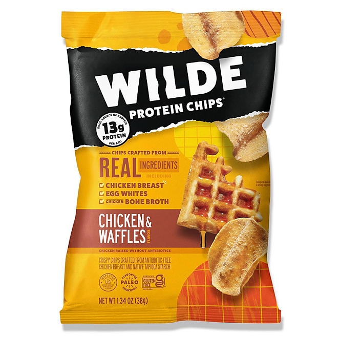 WILDE 13g Chicken & Waffles Protein Chips, 8 pk. - Image 3