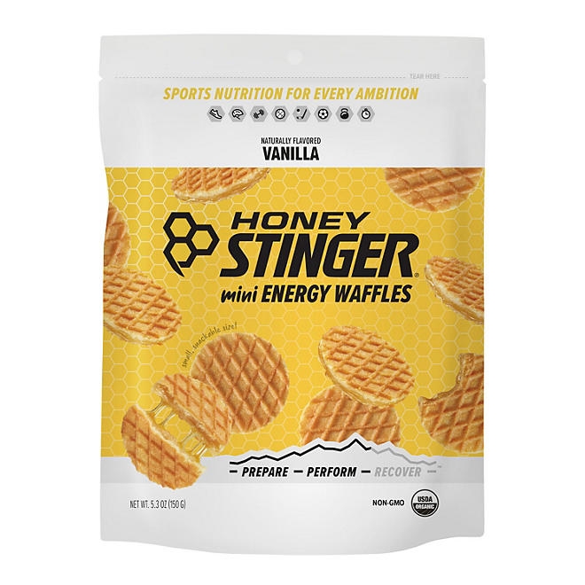 Honey Stinger Mini Waffles, Vanilla (5.3 oz.) - Image 2