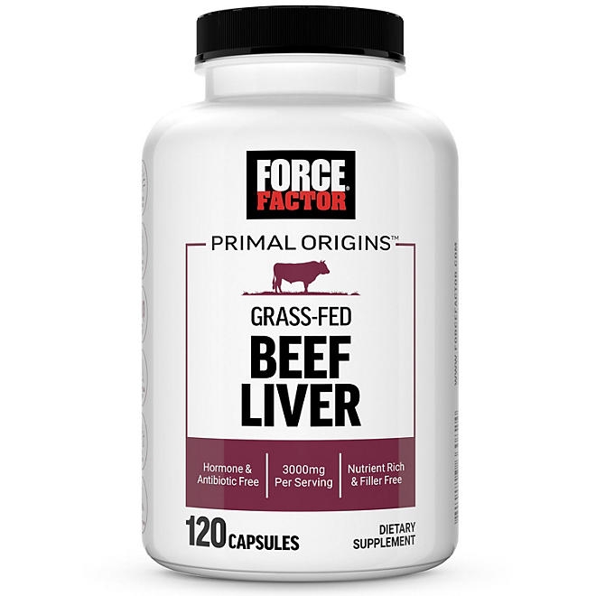 Force Factor Primal Origins Beef Liver Capsules, 120 ct. - Image 2