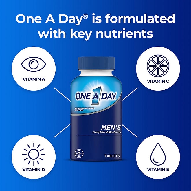 One A Day Men's Health Formula Multivitamin Tablets, 300 ct. - Image 3