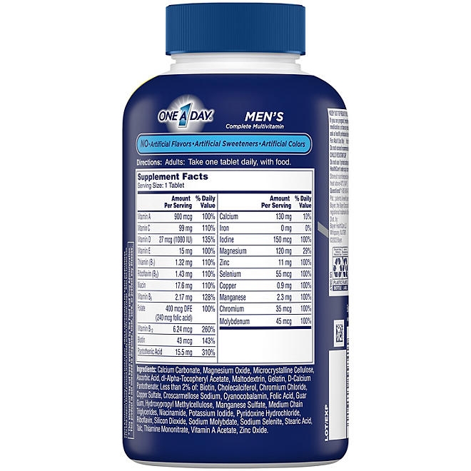 One A Day Men's Health Formula Multivitamin Tablets, 300 ct. - Image 9