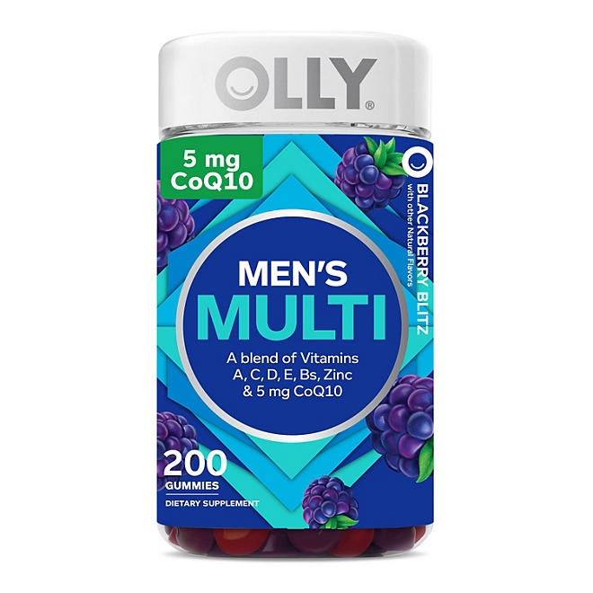 OLLY Men's Multivitamin Gummy, Blackberry, 200 ct. - Image 2