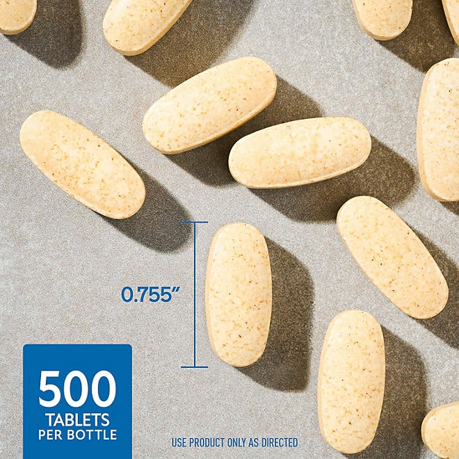 Member's Mark Vitamin C Plus Citrus Bioflavonoids & Rose Hips Tablets, 1000mg, 500 ct. - Image 4