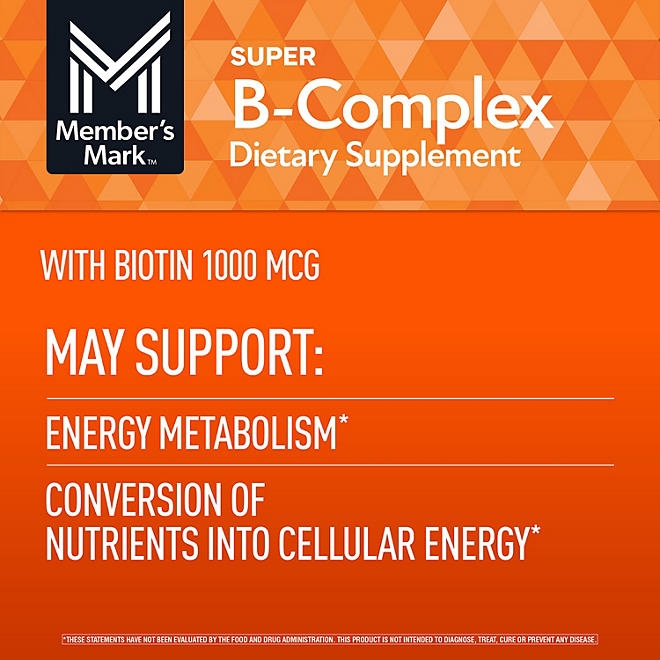 Member's Mark Super B-Complex Tablets, 300 ct. - Image 5
