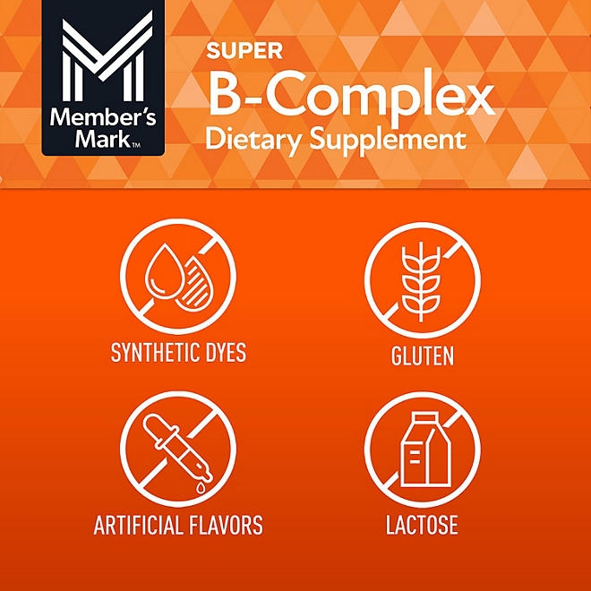 Member's Mark Super B-Complex Tablets, 300 ct. - Image 7