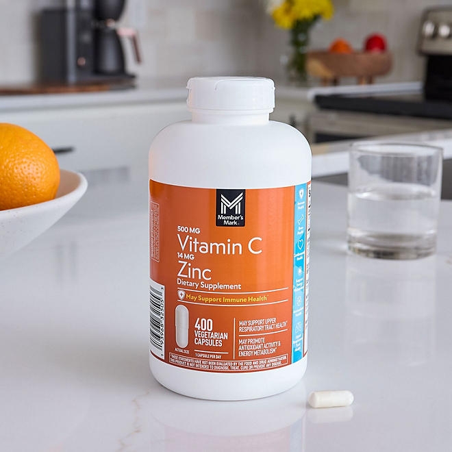 Member's Mark Vitamin C with Zinc Capsules, 400 ct. - Image 8