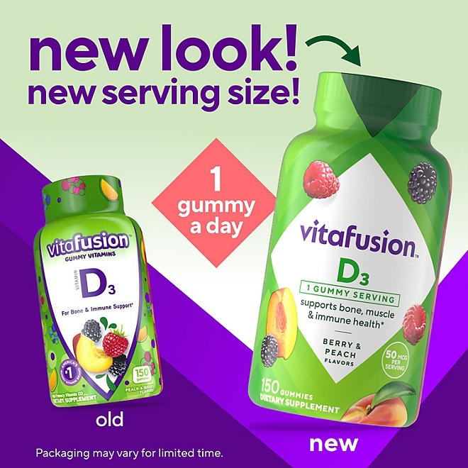 Vitafusion Vitamin D3 Gummy Vitamins, 150 ct. - Image 4