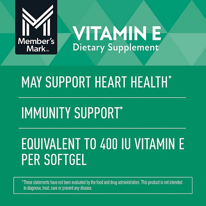 Member's Mark Vitamin E Softgels, 180 mg, 500 ct. - Image 5