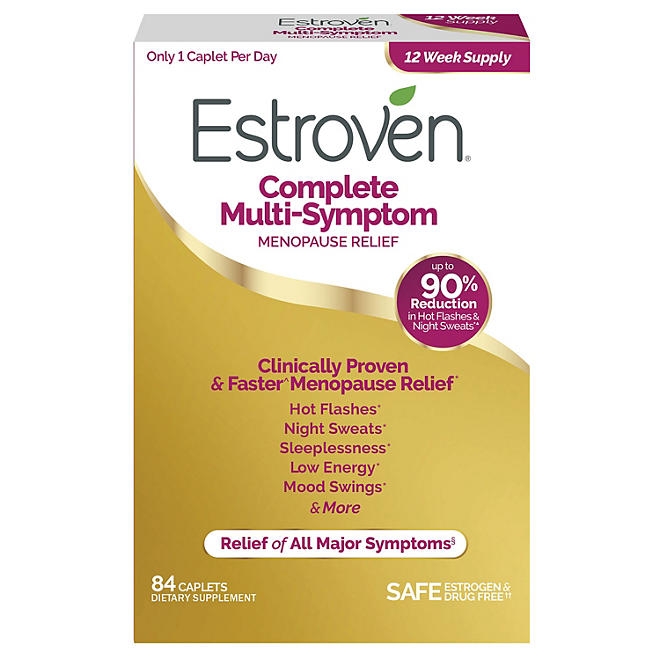 Estroven Complete Multi-Symptom Menopause Relief Caplets 84 ct. - Image 2