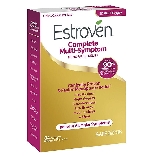 Estroven Complete Multi-Symptom Menopause Relief Caplets 84 ct. - Image 4