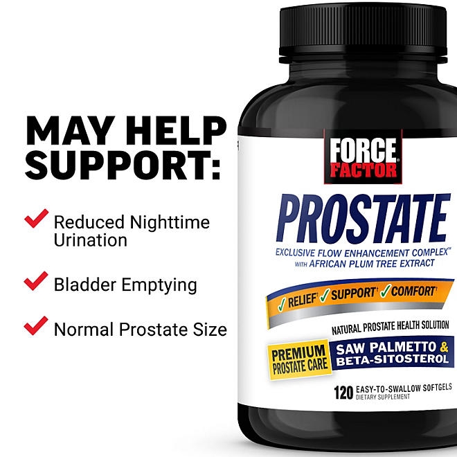 Force Factor Prostate Support Supplement Softgels 120 ct. - Image 5