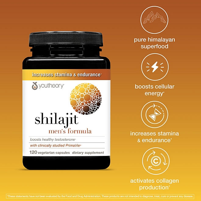 Youtheory Men's Shilajit Capsules, 120 ct. - Image 5