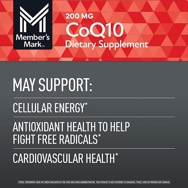 Member's Mark CoQ10 Softgels, 200 mg, 180 ct. - Image 5