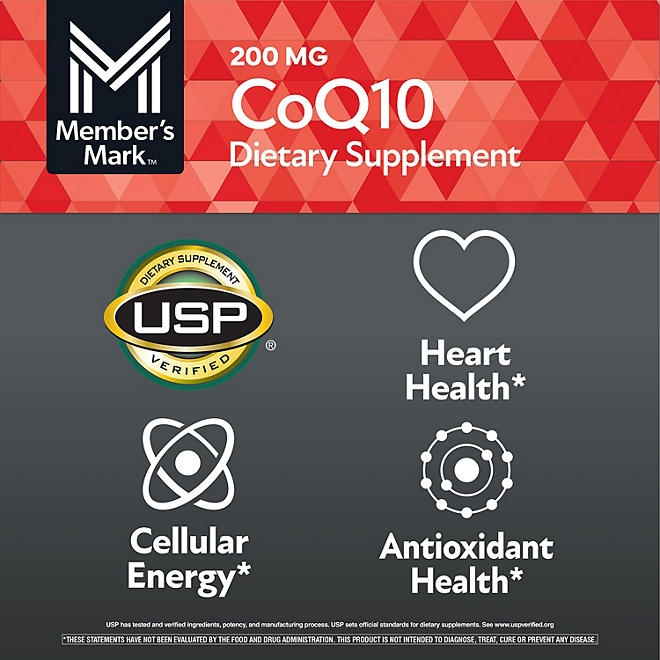 Member's Mark CoQ10 Softgels, 200 mg, 180 ct. - Image 6