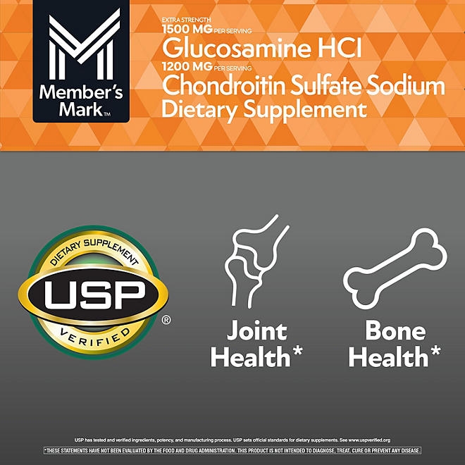 Member's Mark Extra Strength Glucosamine HCl and Chondroitin Sulfate Sodium Tablets, 340 ct. - Image 6