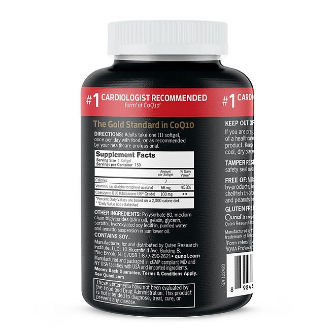 Qunol Ultra CoQ10 Softgels, 100 mg 150 ct. - Image 4
