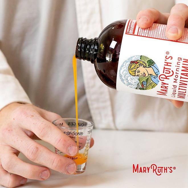 MaryRuth's Liquid Morning Multivitamin, Raspberry, 22 fl. oz., 2 pk. - Image 8