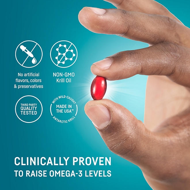 Kori Pure Antarctic Krill Oil Multi-Benefit Omega-3 800 mg. Softgels 120 ct. - Image 6